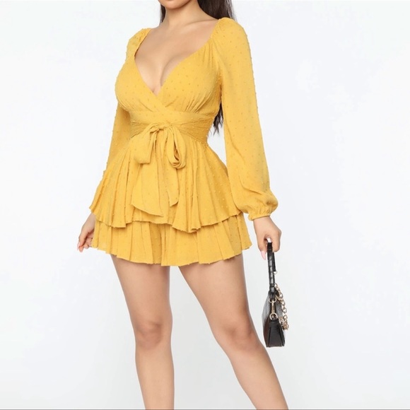 Yellow Romper - Picture 1 of 3